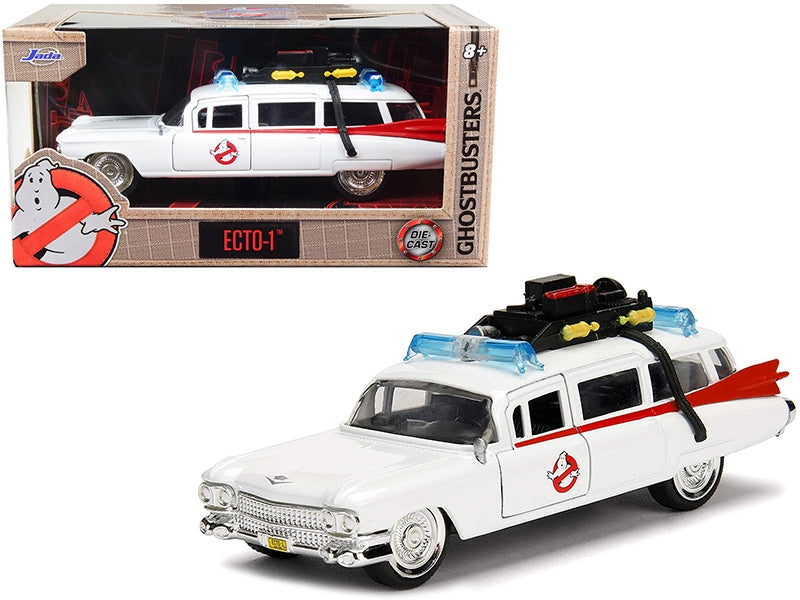 Cadillac Ambulance Ecto-1 from "Ghostbusters" Movie "Hollywood Rides" Series 1/32 Diecast Model Car by Jada Jada