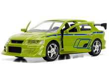 Load image into Gallery viewer, Brian&#39;s Mitsubishi Lancer Evolution VII Green &quot;Fast &amp; Furious&quot; Movie 1/32 Diecast Model Car by Jada Jada
