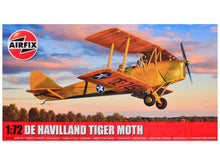 Load image into Gallery viewer, Level 2 Model Kit De Havilland Tiger Moth Aircraft with 2 Scheme Options 1/72 Plastic Model Kit by Airfix Airfix
