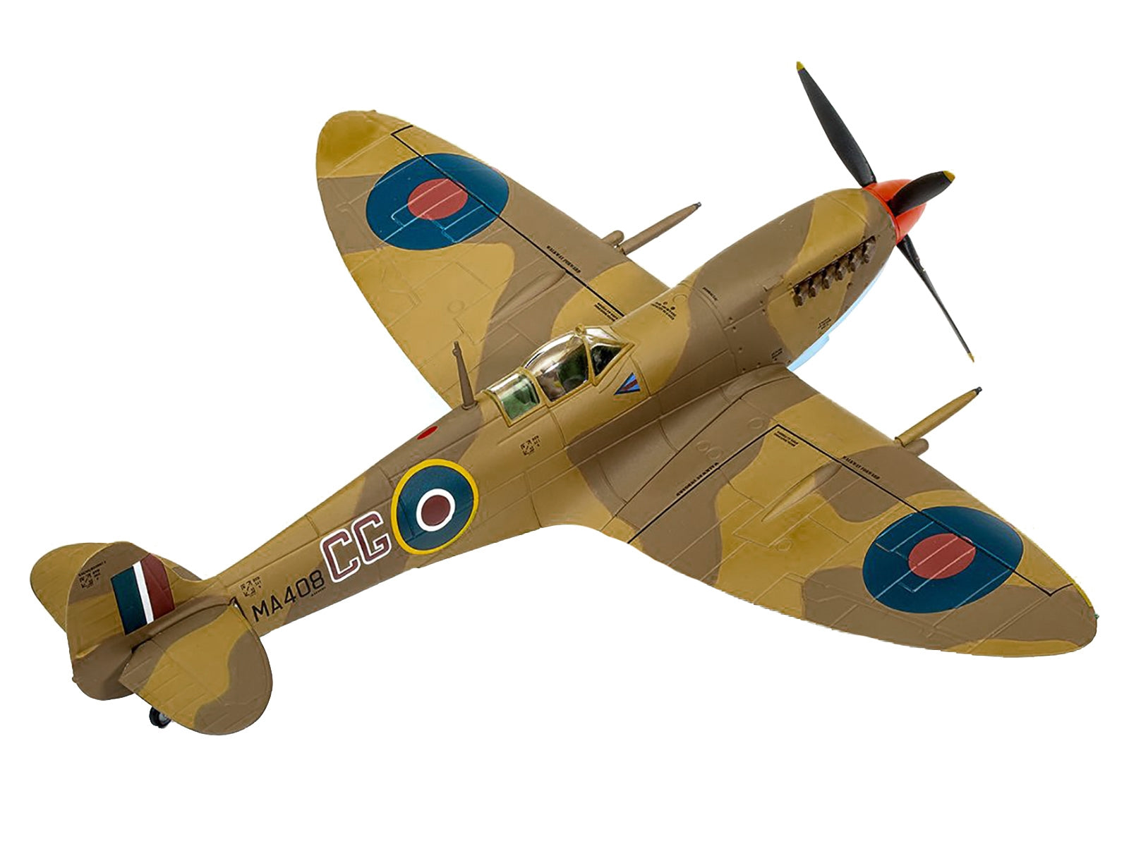 Supermarine Spitfire Mk.IXc Fighter Aircraft "WG CDR Colin Falkland Gray RAF 322 Wing Operation Husky" (July 1943) "The Aviation Archive" Series 1/72 Diecast Model by Corgi Corgi