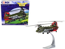 Load image into Gallery viewer, Boeing Chinook HC.4 Helicopter &quot;ZA712 RAF No.18 (B) Squadron 100 Years Anniversary Scheme RAF Odiham&quot; (September 2016) Royal Air Force &quot;The Aviation Archive&quot; Series 1/72 Diecast Model by Corgi Corgi
