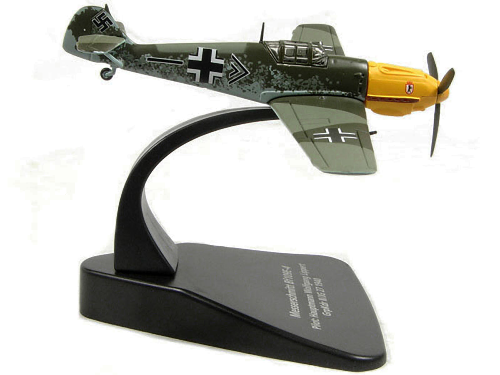 Messerschmitt Bf 109E-4 Fighter Plane Pilot: Hauptmann Wolfgang Lippert GrpKdr II/JG 27 (1940) "Oxford Aviation" Series 1/72 Diecast Model Airplane by Oxford Diecast Oxford Diecast