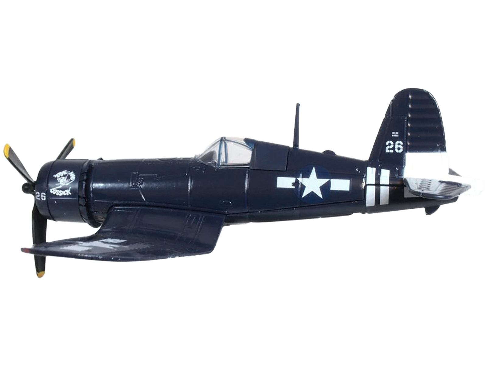 Chance-Vought Corsair F4U-1 Fighter Aircraft "Mad Cossack" VMF-512 USS Gilbert Islands (July 1945) "Oxford Aviation" Series 1/72 Diecast Model Airplane by Oxford Diecast Oxford Diecast