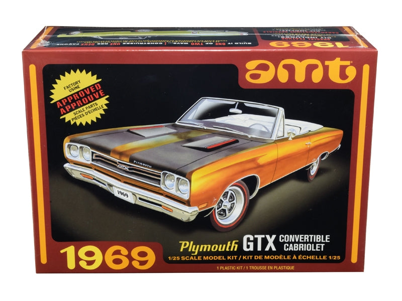 Skill 2 Model Kit 1969 Plymouth GTX Convertible 1/25 Scale Model by AMT AMT