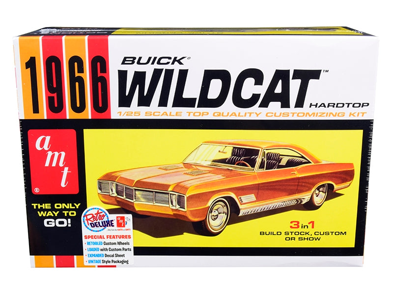 Skill 2 Model Kit 1966 Buick Wildcat Hardtop 3 in 1 Kit 1/25 Scale Model by AMT AMT