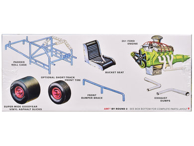 Skill 2 Model Kit 1969 Ford Falcon Modified Stocker 1/25 Scale Model by AMT AMT