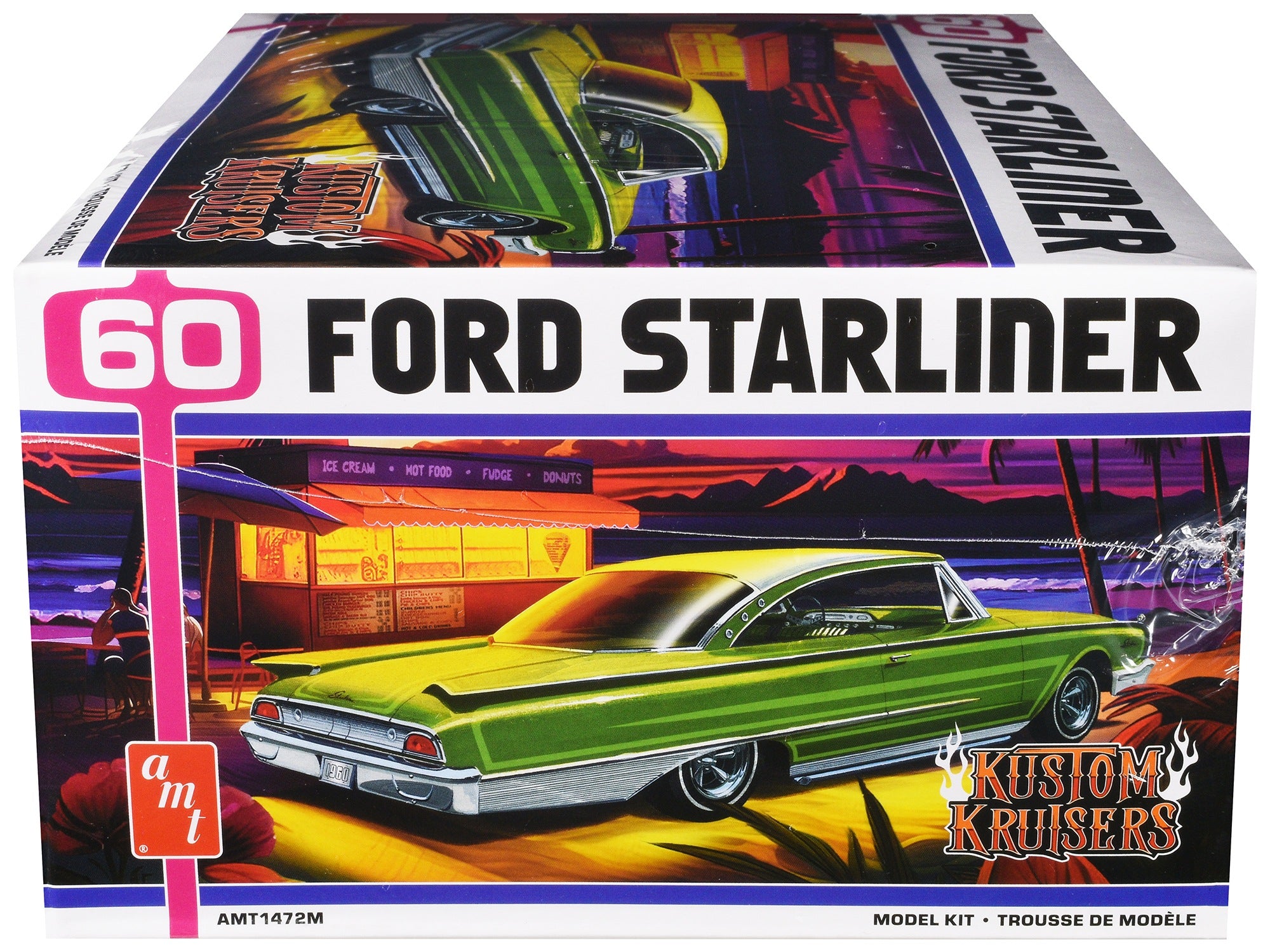 Skill 2 Model Kit 1960 Ford Starliner "Kustom Kruisers" 1/25 Scale Model by AMT AMT