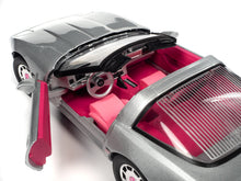 Load image into Gallery viewer, 1986 Chevrolet Corvette Convertible Silver Metallic with Pink Interior &quot;Barbie&quot; &quot;Silver Screen Machines&quot; 1/18 Diecast Model Car by Auto World Autoworld
