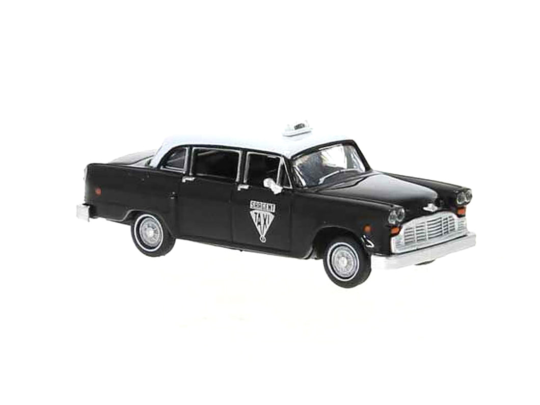 1974 Checker Cab Black and White 