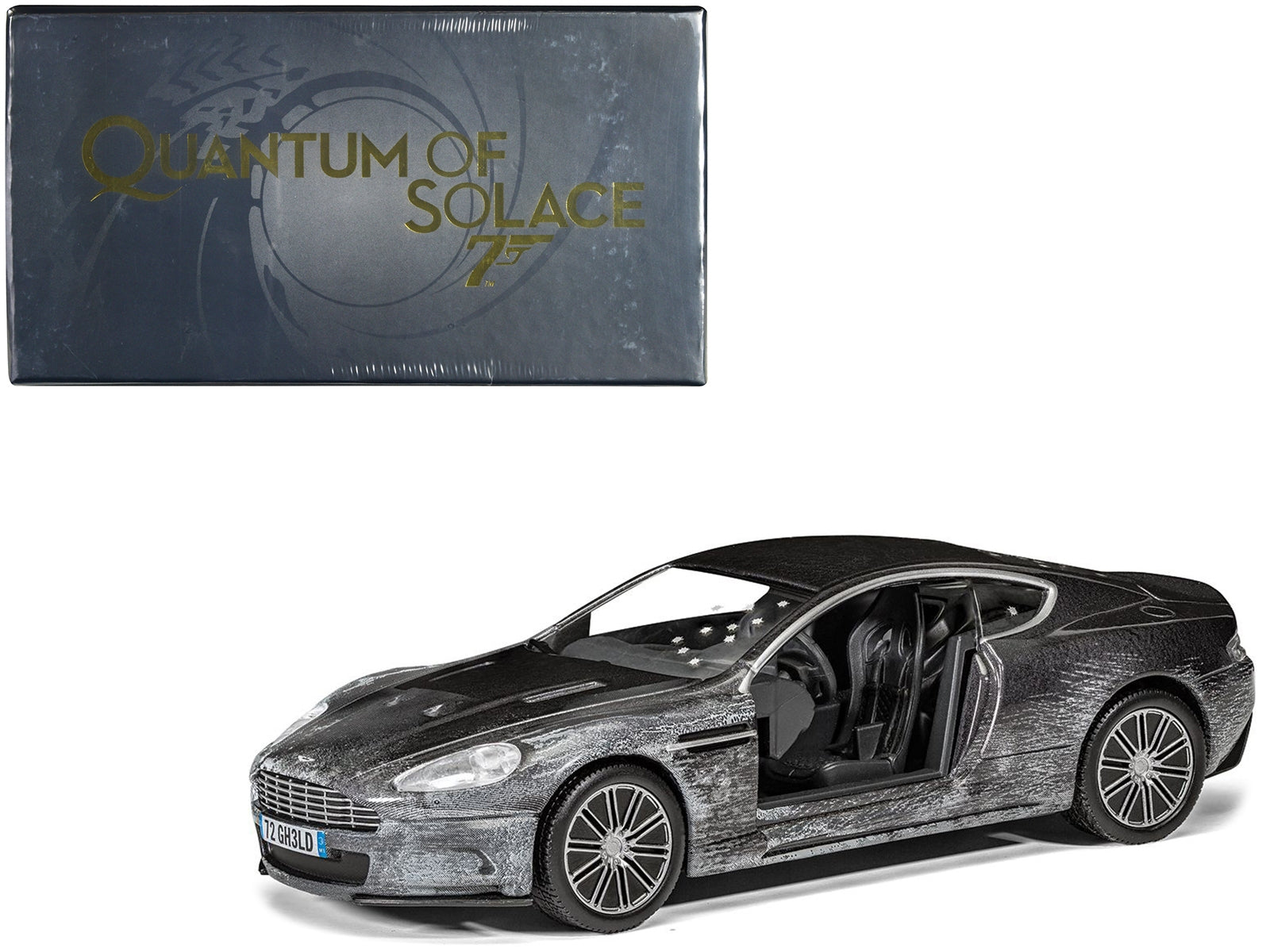 Aston Martin DBS Gray Metallic (Damaged Version) James Bond 007 "Quantum of Solace" (2008) Movie Diecast Model Car by Corgi Corgi