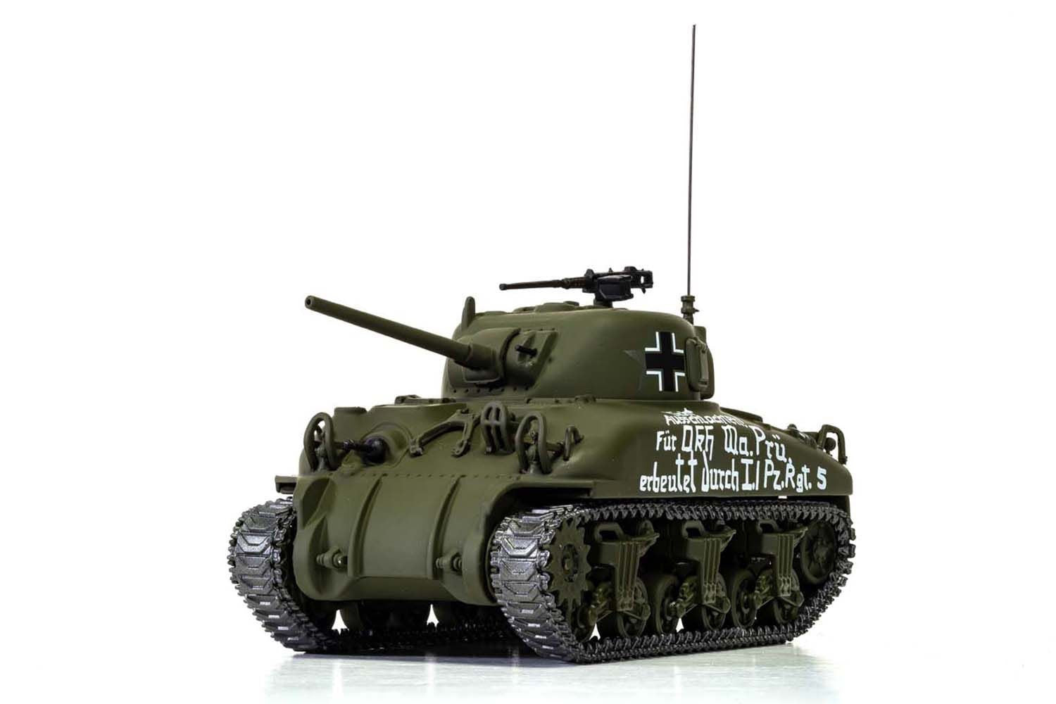 M4A1 Sherman Medium Tank "BeutePanzer (Trophy Tank) US Army North African Campaign Captured by L./PzRgt 5 Tunisia" (1943) German Army "Military Legends" Series 1/50 Diecast Model by Corgi Corgi