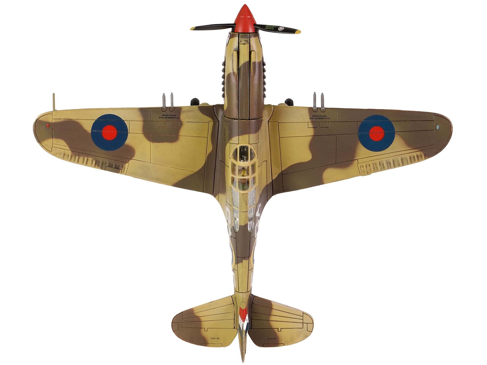 Curtiss P-40B Tomahawk MK IIB Aircraft Fighter "112 Squadron (Royal Air Force) AK402 GA-F North Africa" (October 1941) "WW2 Aircrafts Series" 1/72 Diecast Model by Forces of Valor Forces Of Valor