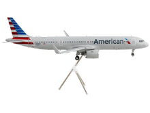 Load image into Gallery viewer, Airbus A321neo Commercial Aircraft &quot;American Airlines&quot; Silver with Striped Tail &quot;Gemini 200&quot; Series 1/200 Diecast Model Airplane by GeminiJets GeminiJets
