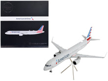 Load image into Gallery viewer, Airbus A321neo Commercial Aircraft &quot;American Airlines&quot; Silver with Striped Tail &quot;Gemini 200&quot; Series 1/200 Diecast Model Airplane by GeminiJets GeminiJets
