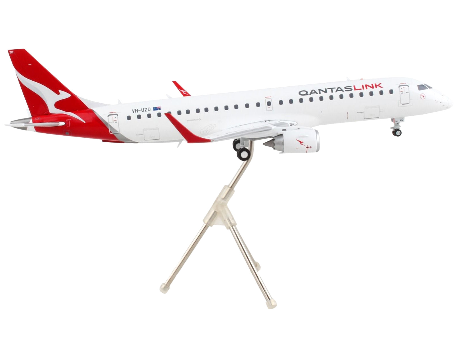 Embraer ERJ-190 Commercial Aircraft "Qantas Airways - QantasLink" White with Red Tail "Gemini 200" Series 1/200 Diecast Model Airplane by GeminiJets GeminiJets