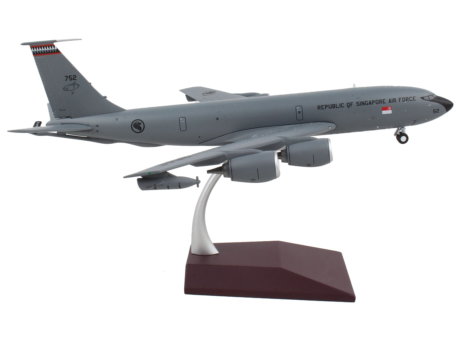 Boeing KC-135R Stratotanker Tanker Aircraft "Republic of Singapore Air Force" Gray "Gemini 200" Series 1/200 Diecast Model Airplane by GeminiJets GeminiJets