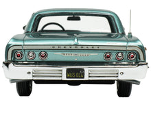 Load image into Gallery viewer, 1964 Chevrolet Impala Azure Aqua Blue Metallic with Blue Interior Limited Edition to 200 pieces Worldwide 1/43 Model Car by Goldvarg Collection Goldvarg Collection
