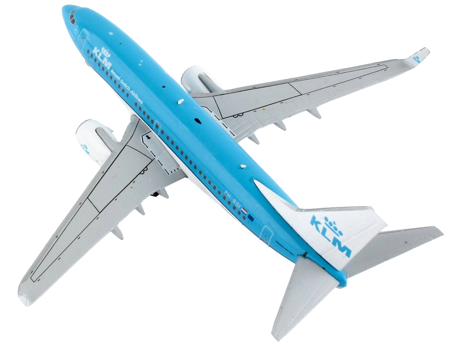 Boeing 737-700 Commercial Aircraft "KLM Royal Dutch Airlines" Blue and White 1/400 Diecast Model Airplane by GeminiJets GeminiJets