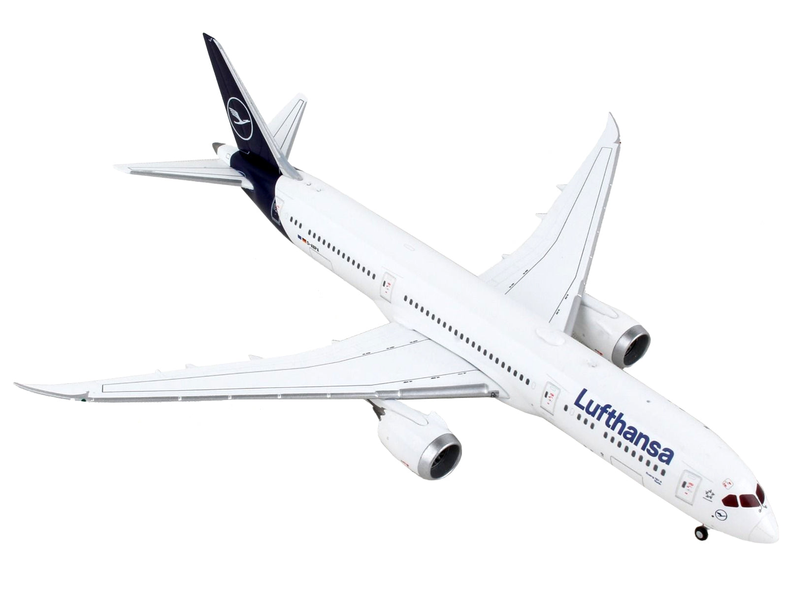 Boeing 787-9 Commercial Aircraft "Lufthansa - D-ABPA" White with Dark Blue Tail 1/400 Diecast Model Airplane by GeminiJets GeminiJets