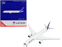 Load image into Gallery viewer, Boeing 787-9 Commercial Aircraft &quot;LATAM Airlines&quot; White with Blue Tail 1/400 Diecast Model Airplane by GeminiJets GeminiJets
