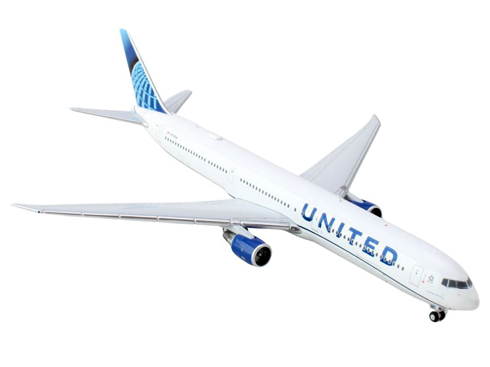 Boeing 767-400ER Commercial Aircraft "United Airlines" (N76064) White with Blue Tail 1/400 Diecast Model Airplane by GeminiJets GeminiJets