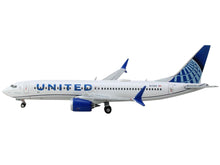 Load image into Gallery viewer, Boeing 737 MAX 8 Commercial Aircraft &quot;United Airlines&quot; (N17265) White with Blue Tail 1/400 Diecast Model Airplane by GeminiJets GeminiJets
