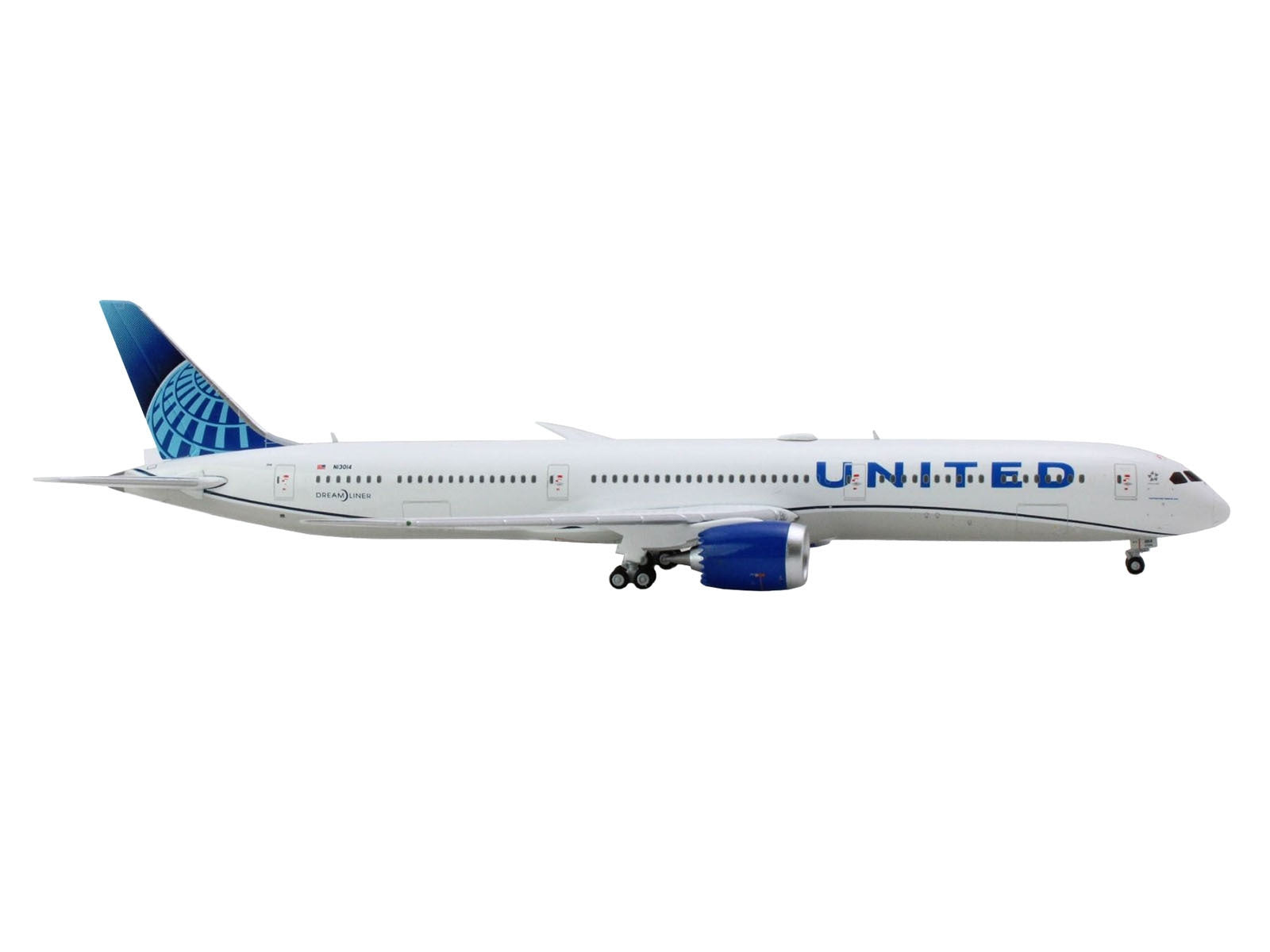 Boeing 787-10 Dreamliner Commercial Aircraft "United Airlines" (N13014) White with Blue Tail 1/400 Diecast Model Airplane by GeminiJets GeminiJets