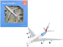 Load image into Gallery viewer, Airbus A380-800 Commercial Aircraft &quot;Emirates Airlines - 2023 Rugby World Cup Sponsor&quot; White with Striped Tail 1/400 Diecast Model Airplane by GeminiJets GeminiJets
