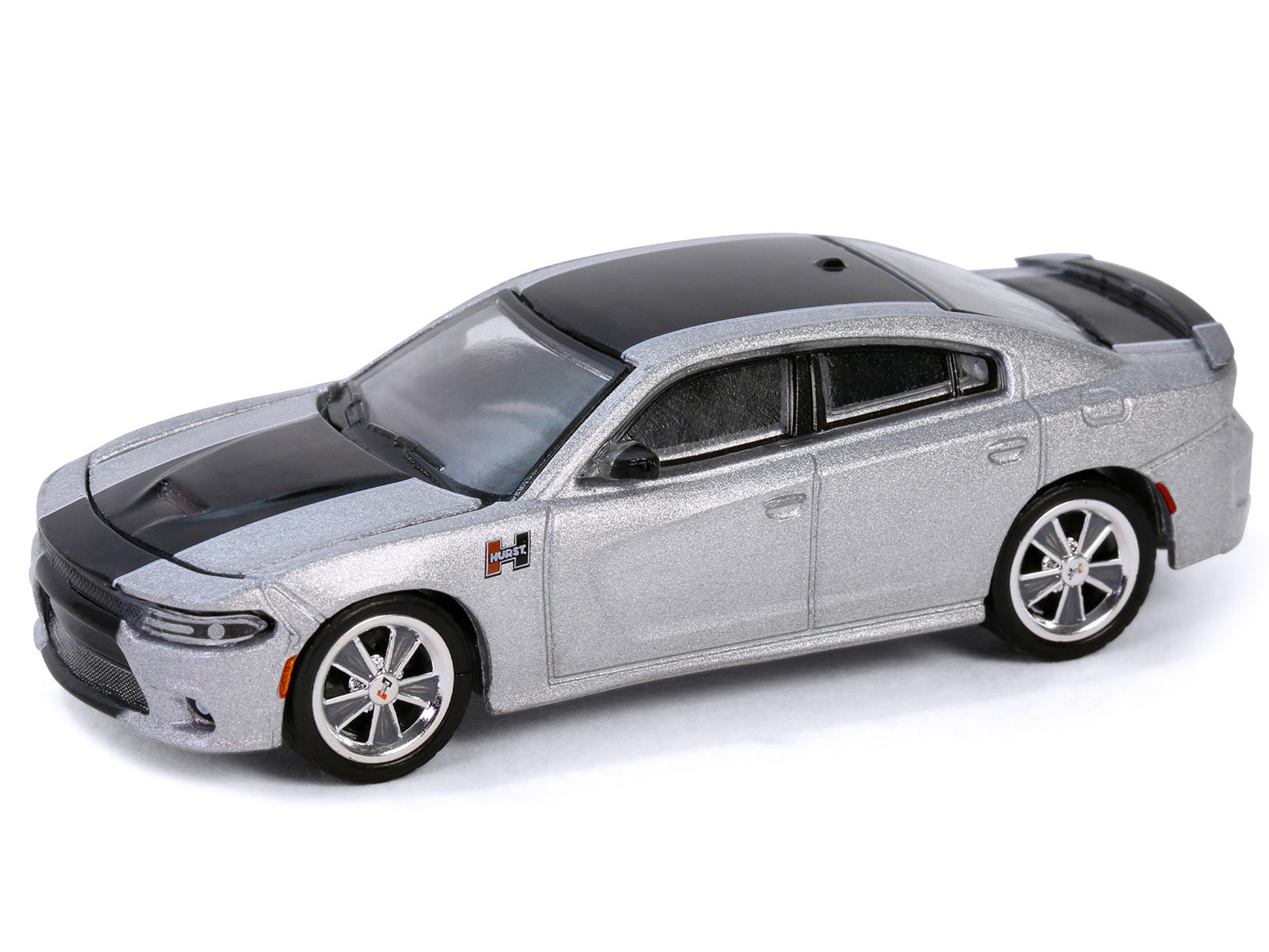 2018 Dodge Charger SRT 392 Silver Metallic with Black Stripe "Mr. Norm Heritage GSS Charger" "Hobby Exclusive" Series 1/64 Diecast Model Car by Greenlight Greenlight