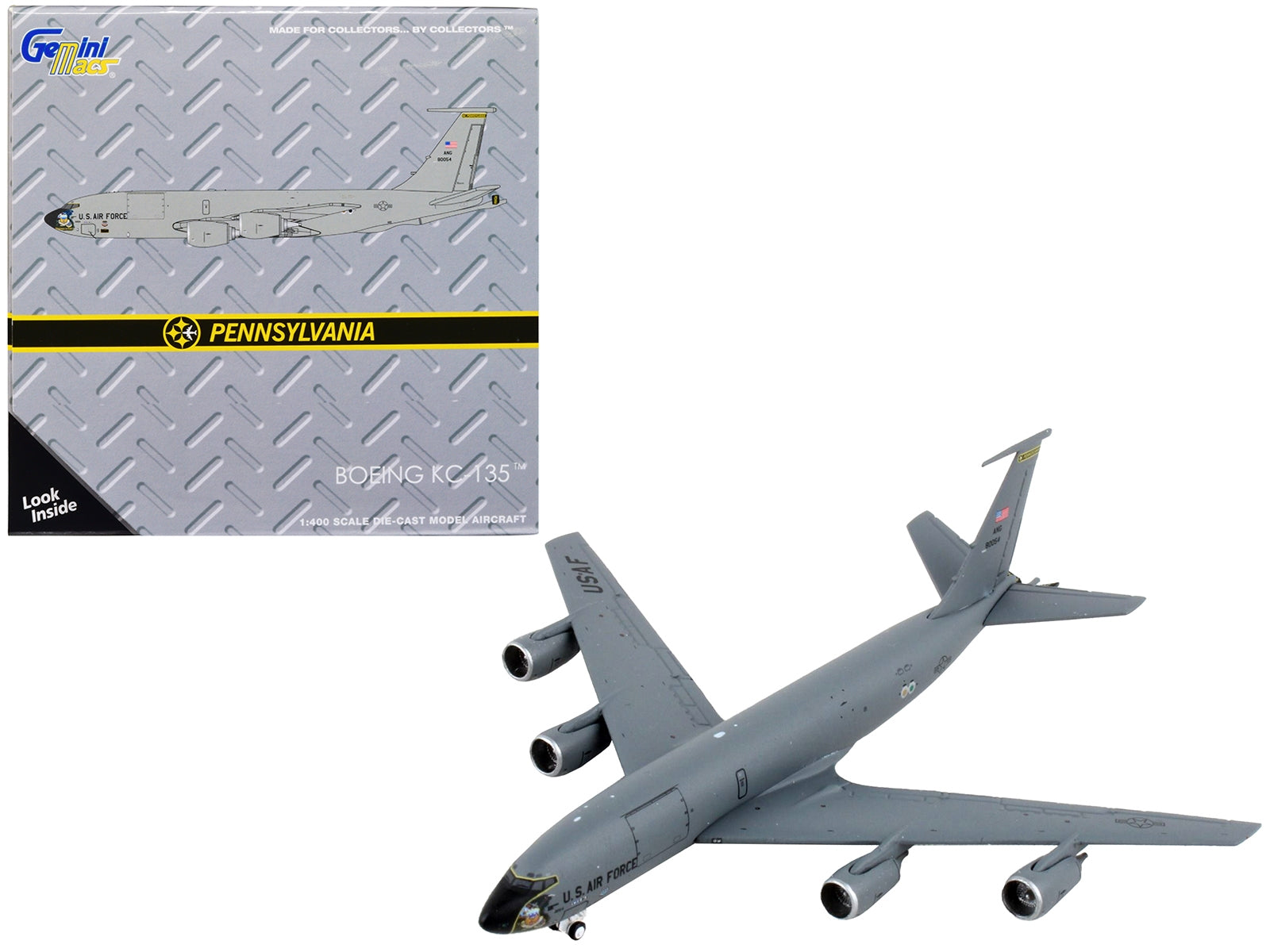 Boeing KC-135T Stratotanker Tanker Aircraft "Pittsburgh IAP Pennsylvania Air National Guard" United States Air Force "Gemini Macs" Series 1/400 Diecast Model Airplane by GeminiJets GeminiJets