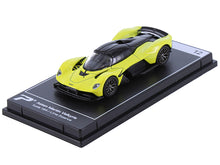 Load image into Gallery viewer, Aston Martin Valkyrie Lime Essence Yellow Metallic with Black Top &quot;Hypercar League Collection&quot; 1/64 Diecast Model Car by PosterCars PosterCars
