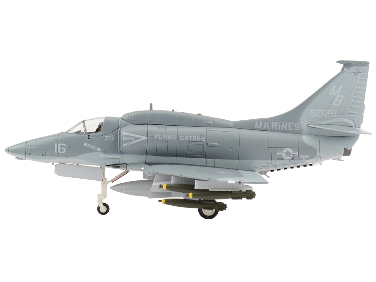 Douglas A-4F Skyhawk Attack Aircraft VMA-142 "Flying Gators" (1984) "Air Power Series" 1/72 Diecast Model by Hobby Master Hobby Master