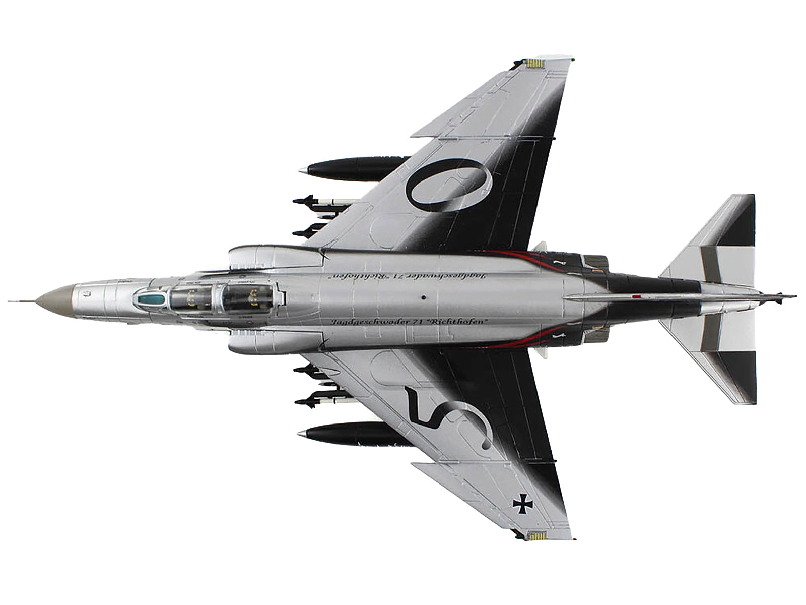 McDonnell Douglas F-4F Phantom II Fighter-Bomber Aircraft "JG-71 50th Anniversary Luftwaffe" (2009) German Air Force "Air Power Series" 1/72 Diecast Model by Hobby Master Hobby Master