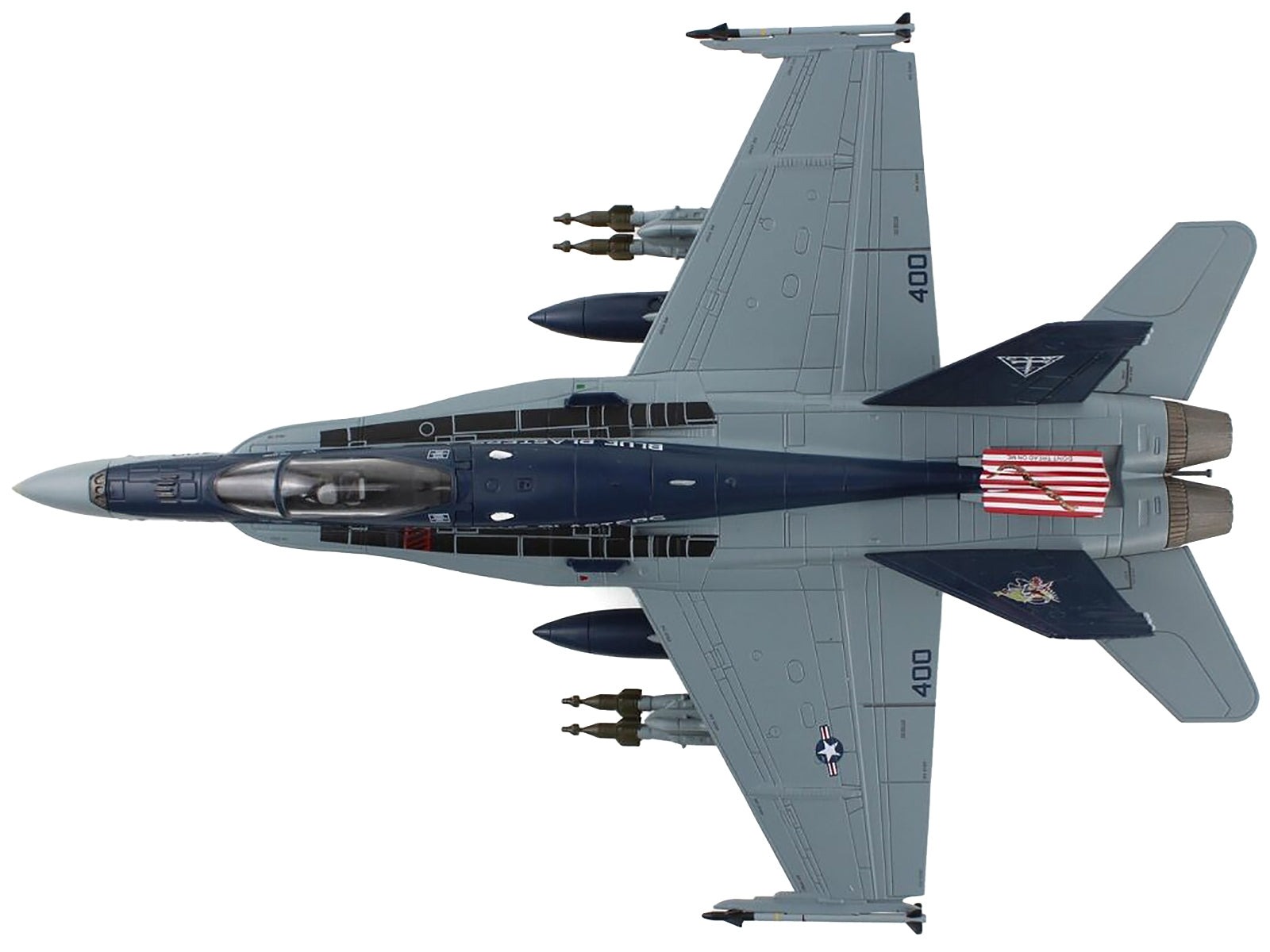 McDonnell Douglas F/A-18C Hornet Aircraft "NE400 VFA-34 Blue Blasters" (2015) United States Navy "Air Power Series" 1/72 Diecast Model by Hobby Master Hobby Master