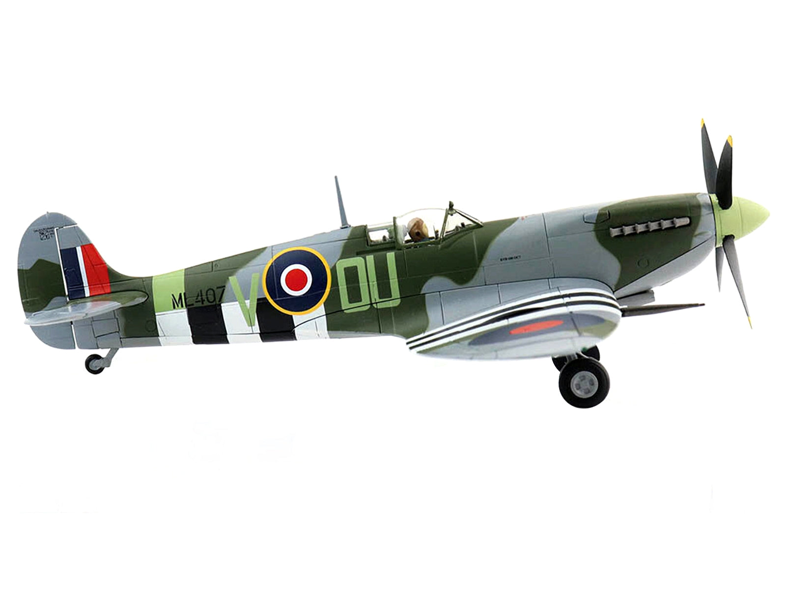 Supermarine Spitfire Mk.Ixe Fighter Aircraft "F/O Johnnie Houlton 485 (NZ) Squadron France" (1944) 1/48 Diecast Model by Hobby Master Hobby Master