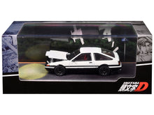 Load image into Gallery viewer, Toyota Sprinter Trueno (AE86) RHD (Right Hand Drive) White and Black &quot;Engine Mounted Model VS Wataru Akiyama&quot; &quot;Initial D&quot; (1995-2013) Manga 1/64 Diecast Model Car by Hobby Japan Hobby Japan
