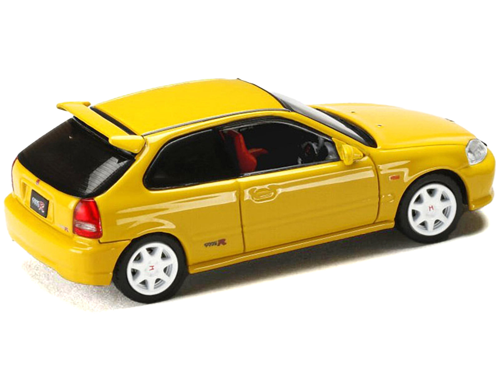 Honda Civic Type R (EK9) RHD (Right Hand Drive) Sunlight Yellow "JDM64" Series 1/64 Diecast Model Car by Hobby Japan Hobby Japan