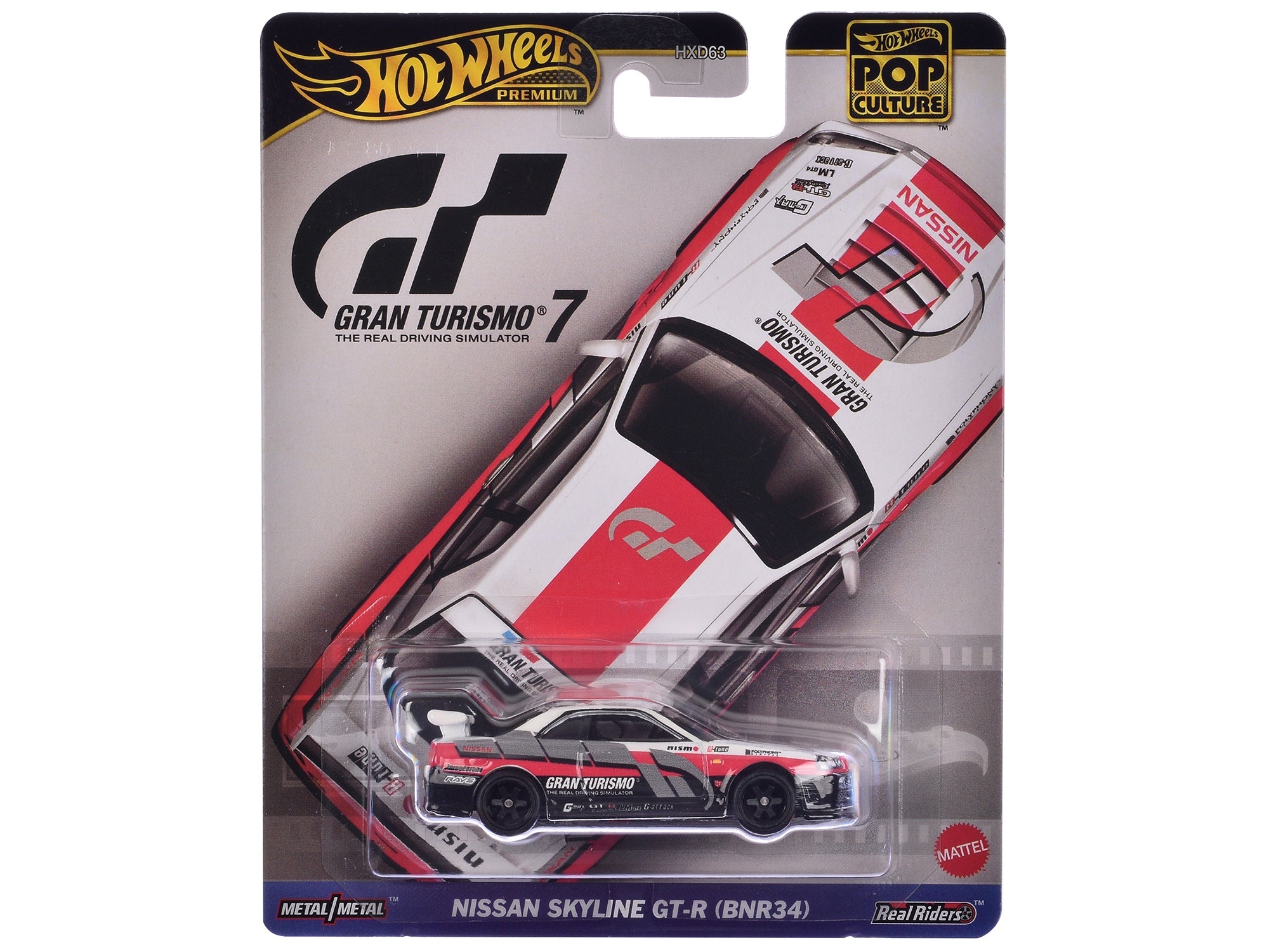 Nissan GT-R Nismo GT3 #23 White "Gran Turismo 7" Video Game Diecast Model Car by Hot Wheels Hotwheels