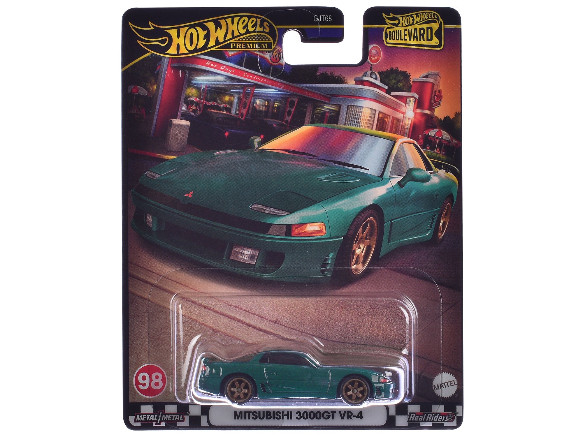 Mitsubishi 3000GT VR-4 Green Metallic "Boulevard" Series Diecast Model Car by Hot Wheels Hotwheels