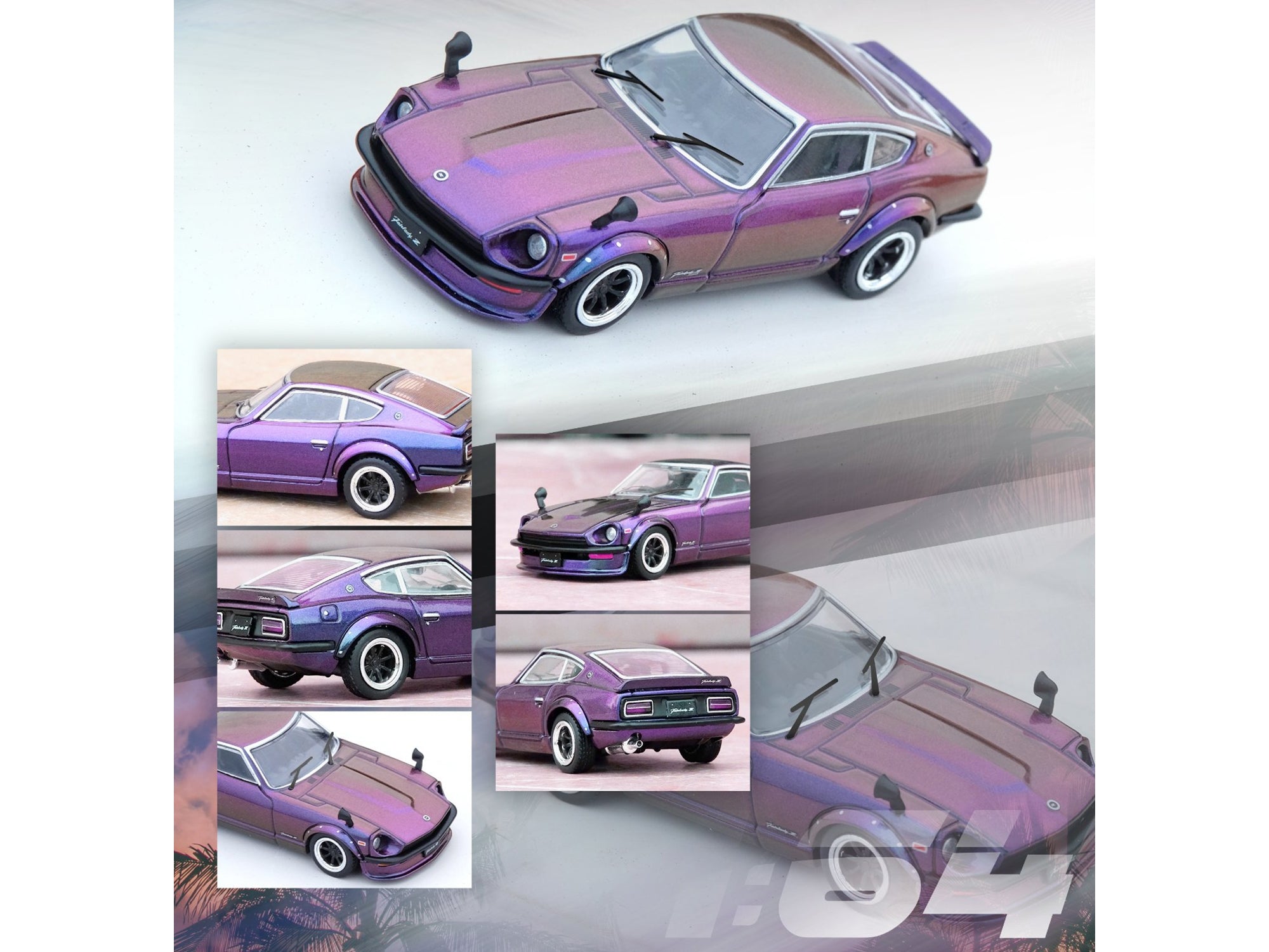 Nissan Fairlady Z (S30) RHD (Right Hand Drive) Midnight Purple II Metallic "Hong Kong Ani-Com and Games 2022" Event Edition 1/64 Diecast Model Car by Inno Models Inno Models