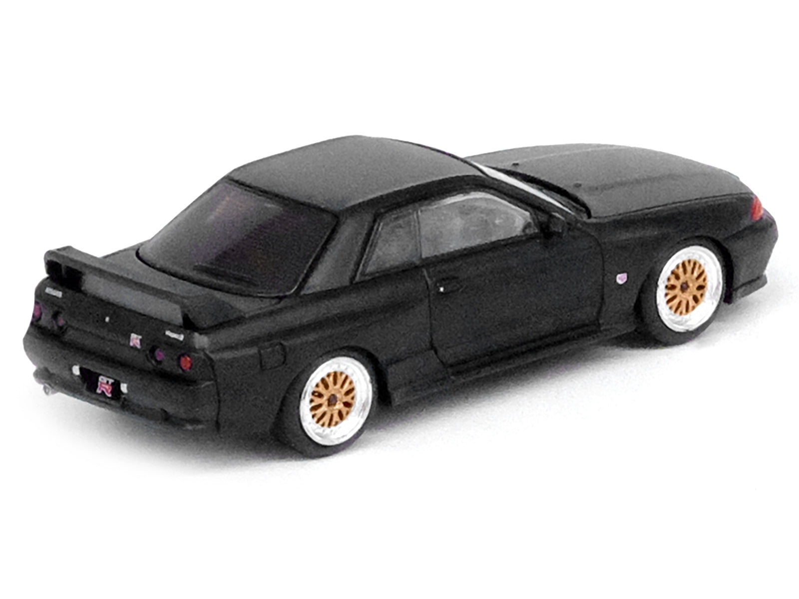 Nissan Skyline GT-R (R32) RHD (Right Hand Drive) Matt Black "The Diecast Company Special Edition" 1/64 Diecast Model Car by Inno Models Inno Models