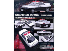 Load image into Gallery viewer, Nissan Skyline GT-R (R33) RHD (Right Hand Drive) Black and White &quot;Saitama Prefectural&quot; Police Car 1/64 Diecast Model Car by Inno Models Inno Models
