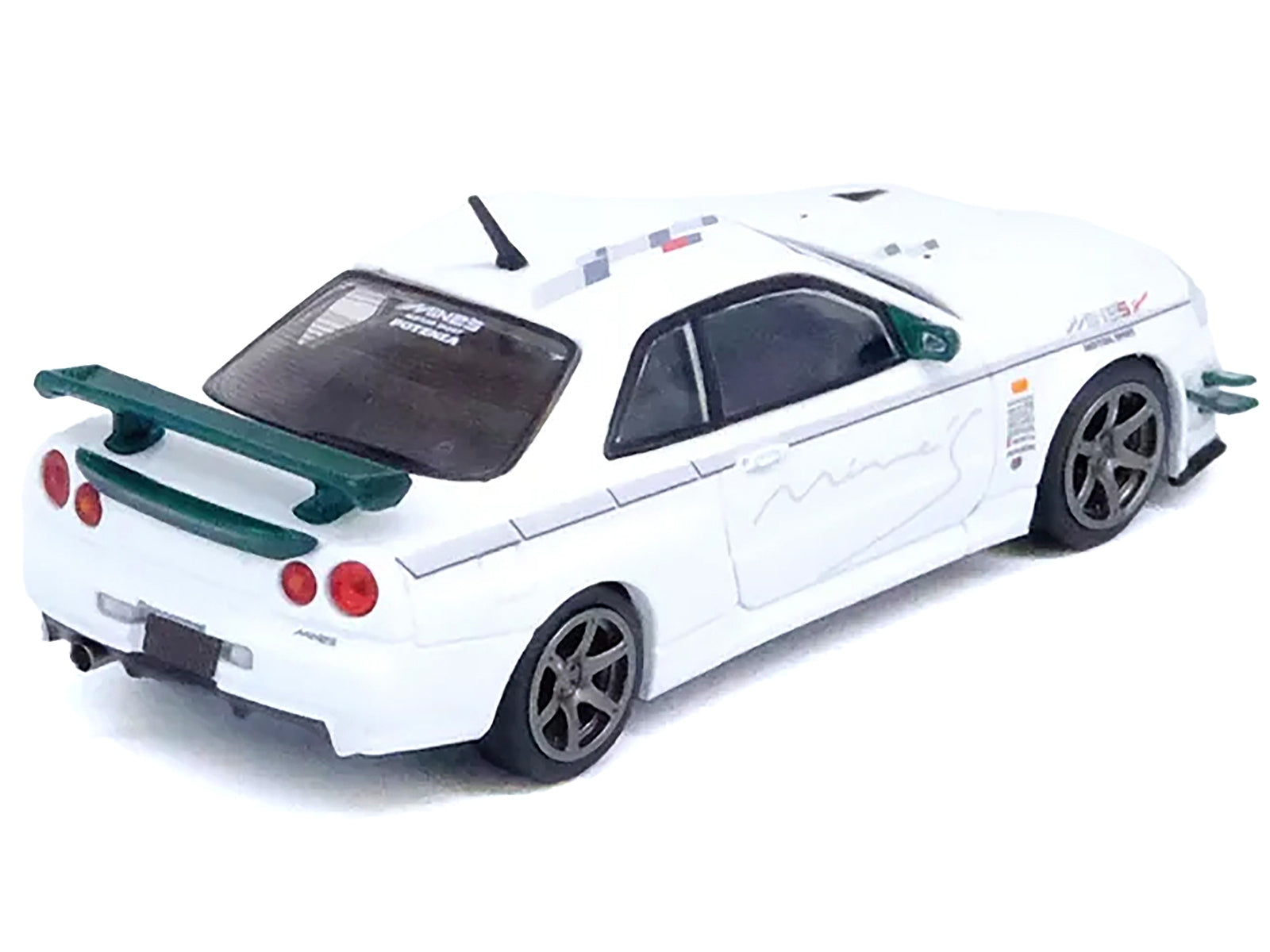 Nissan Skyline GT-R (R34) V-SPEC N1 RHD (Right Hand Drive) "Tuned by Mine's" White 1/64 Diecast Model Car by Inno Models Inno Models