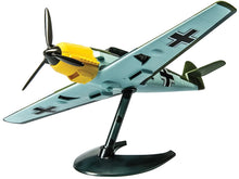 Load image into Gallery viewer, Skill 1 Model Kit Messerschmitt BF109 Snap Together Painted Plastic Model Airplane Kit by Airfix Quickbuild Airfix Quickbuild
