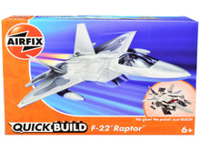 Load image into Gallery viewer, Skill 1 Model Kit F22 Raptor Snap Together Painted Plastic Model Airplane Kit by Airfix Quickbuild Airfix Quickbuild
