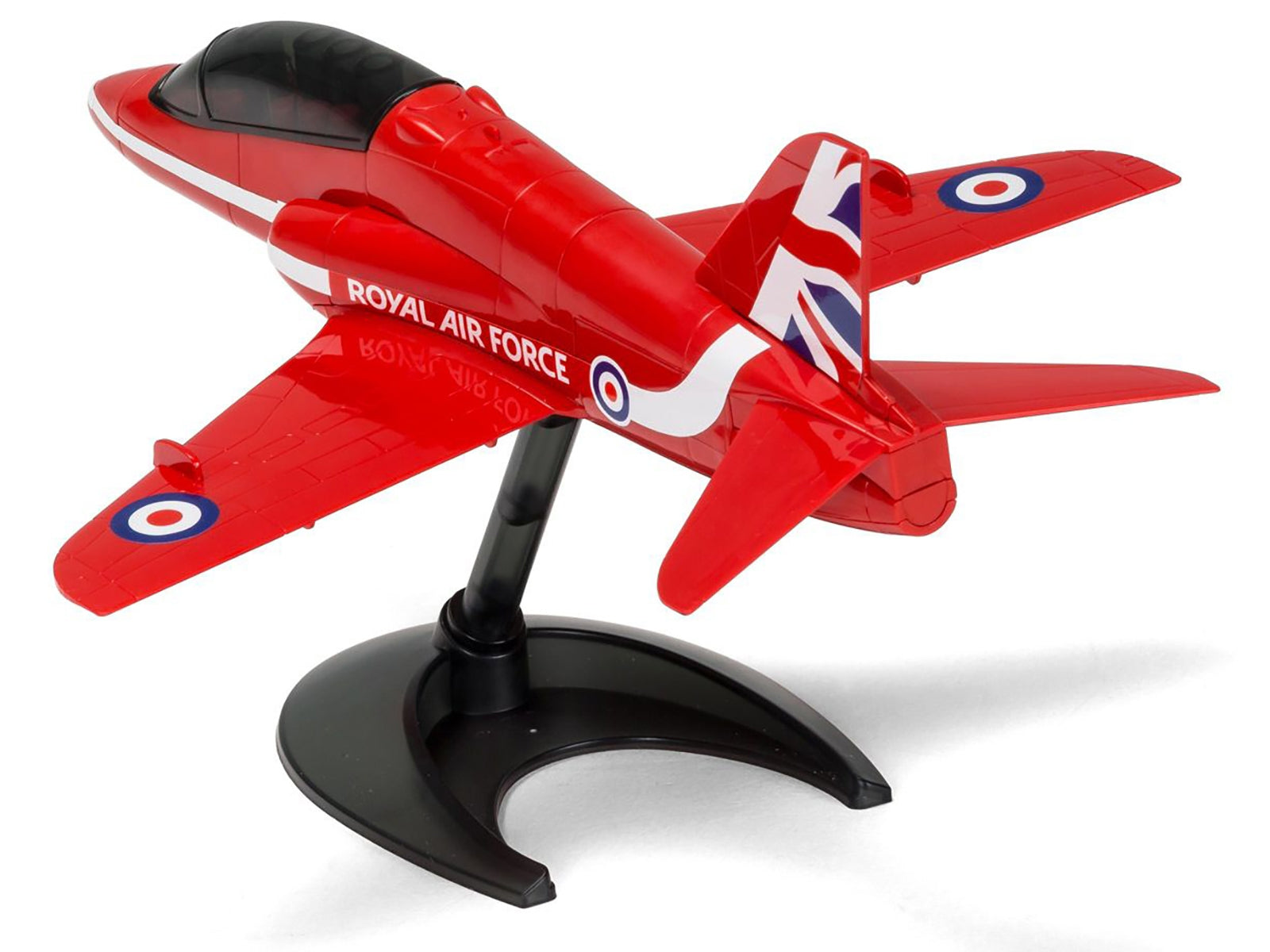 Skill 1 Model Kit Royal Air Force Red Arrows Hawk Aircraft Red Snap Together Painted Plastic Model Airplane Kit by Airfix Quickbuild Airfix Quickbuild