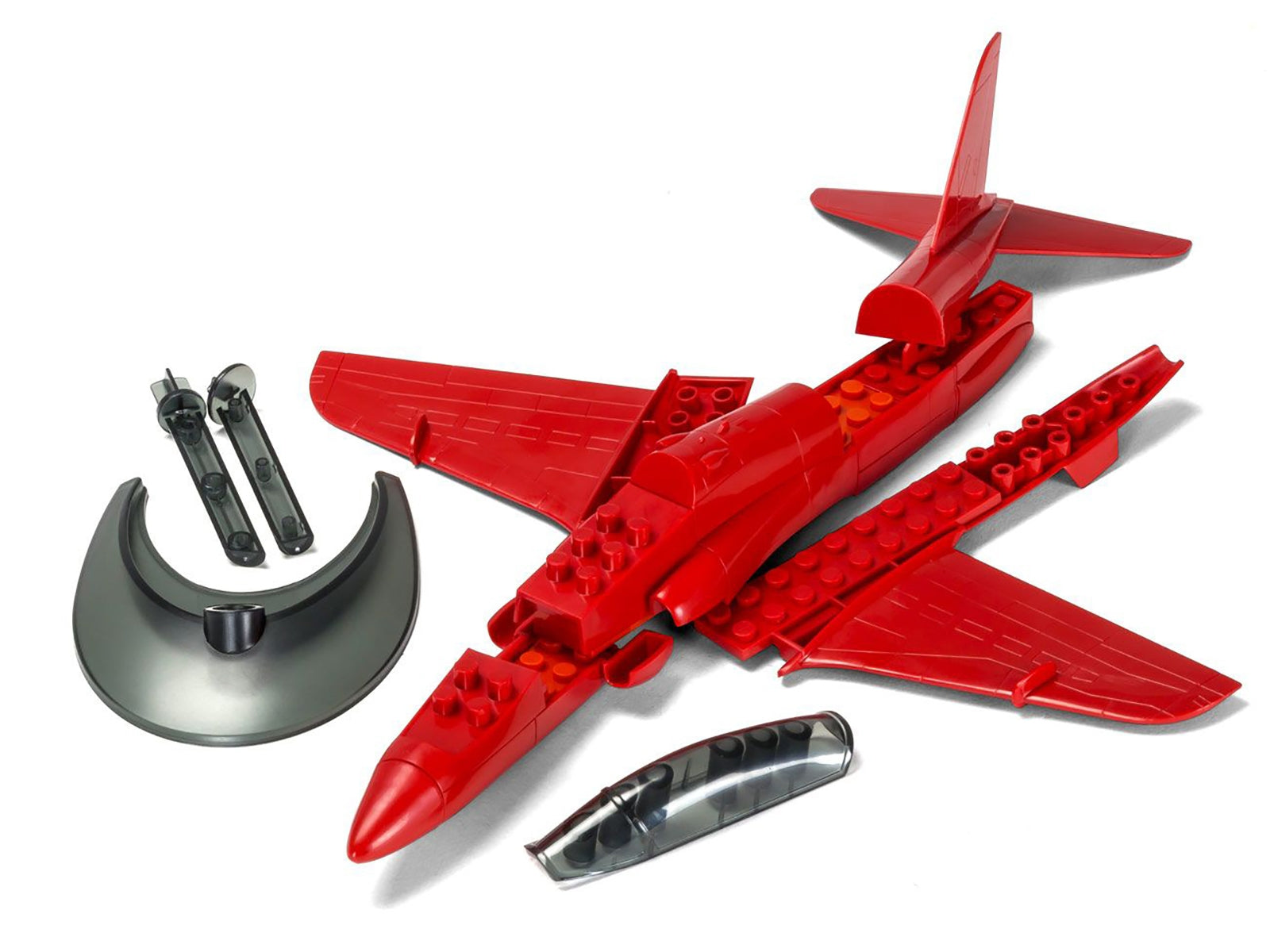 Skill 1 Model Kit Royal Air Force Red Arrows Hawk Aircraft Red Snap Together Painted Plastic Model Airplane Kit by Airfix Quickbuild Airfix Quickbuild