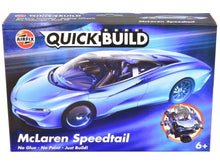 Load image into Gallery viewer, Skill 1 Model Kit McLaren Speedtail Light Blue with Black Top Snap Together Painted Plastic Model Car Kit by Airfix Quickbuild Airfix Quickbuild
