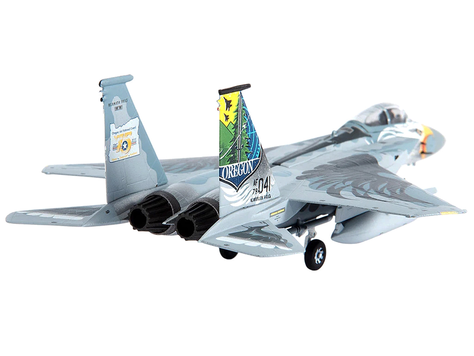 McDonnell Douglas F-15C Eagle Fighter Aircraft US Air Forces "Oregon Air National Guard 173rd Fighter Wing" (2016) Limited Edition to 500 pieces Worldwide 1/144 Diecast Model by JC Wings JC Wings