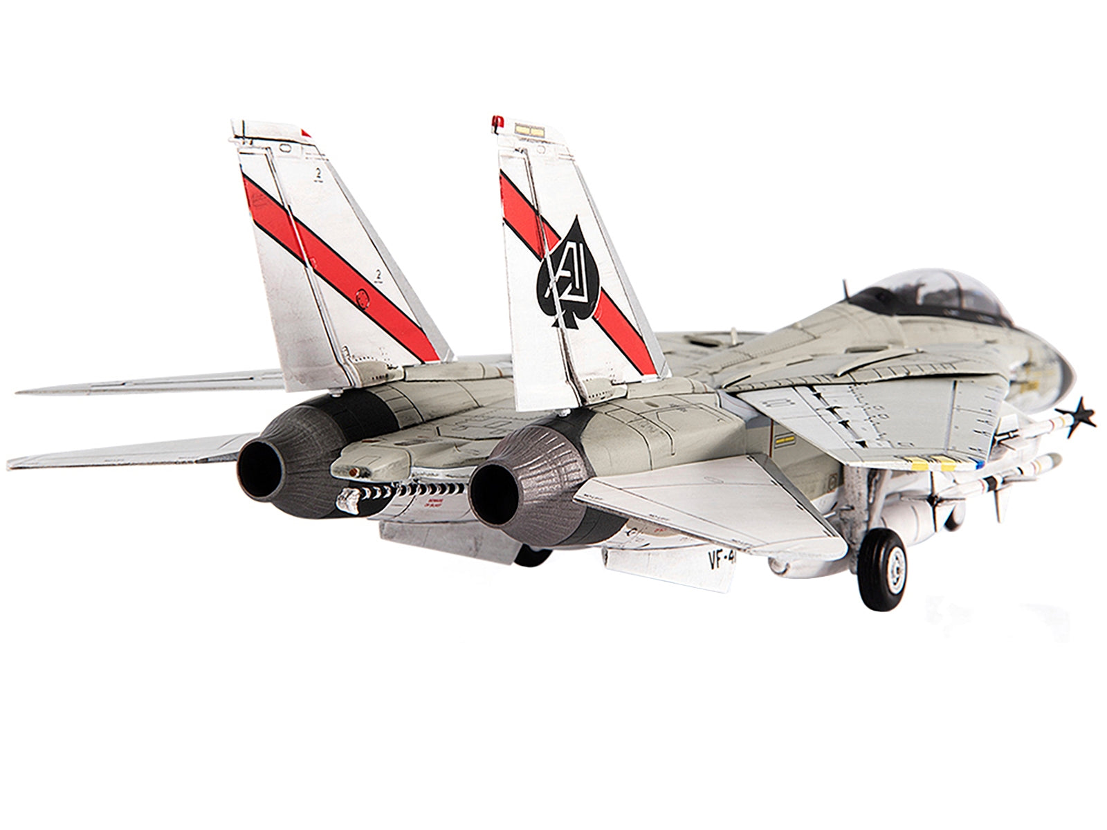 Grumman F-14D Tomcat Fighter Plane "U.S. Navy VF-41 Black Aces" (1978) 1/72 Diecast Model by JC Wings JC Wings